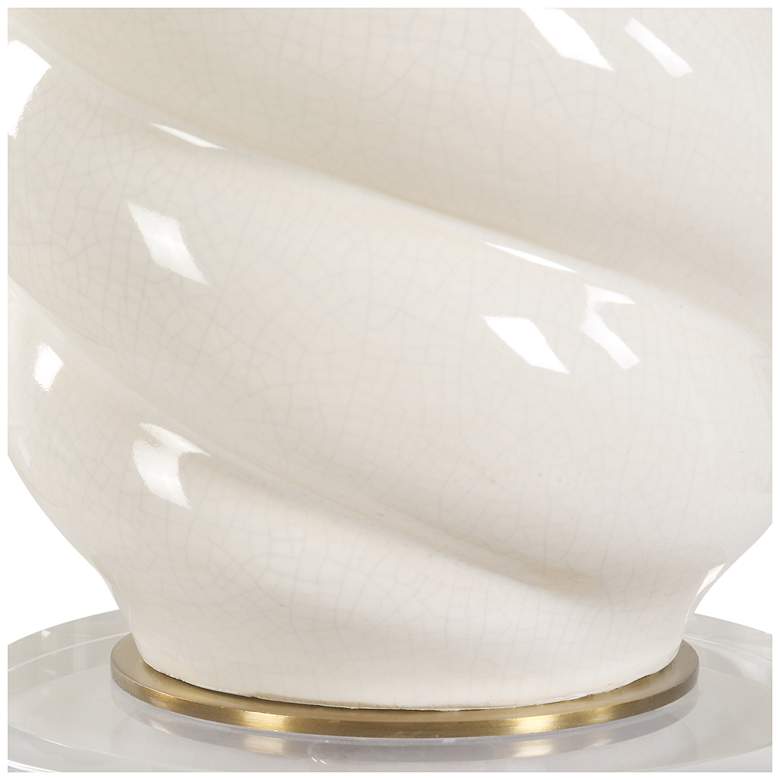 Image 5 Uttermost Anneli 30 1/2" Gloss White Ceramic Table Lamp more views
