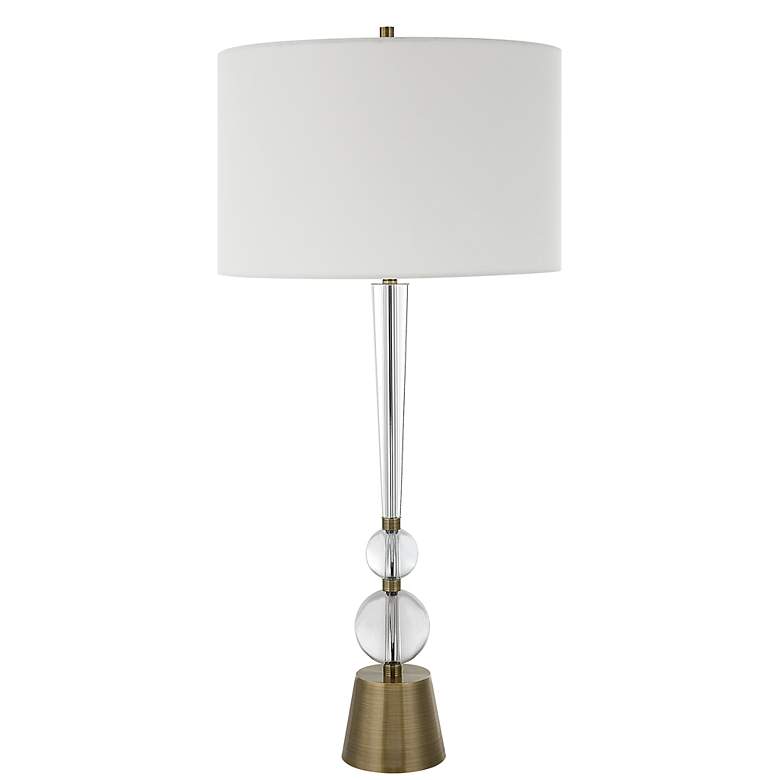 Image 4 Uttermost Annily 36 3/4" High Crystal with Brass Finish Table Lamp more views