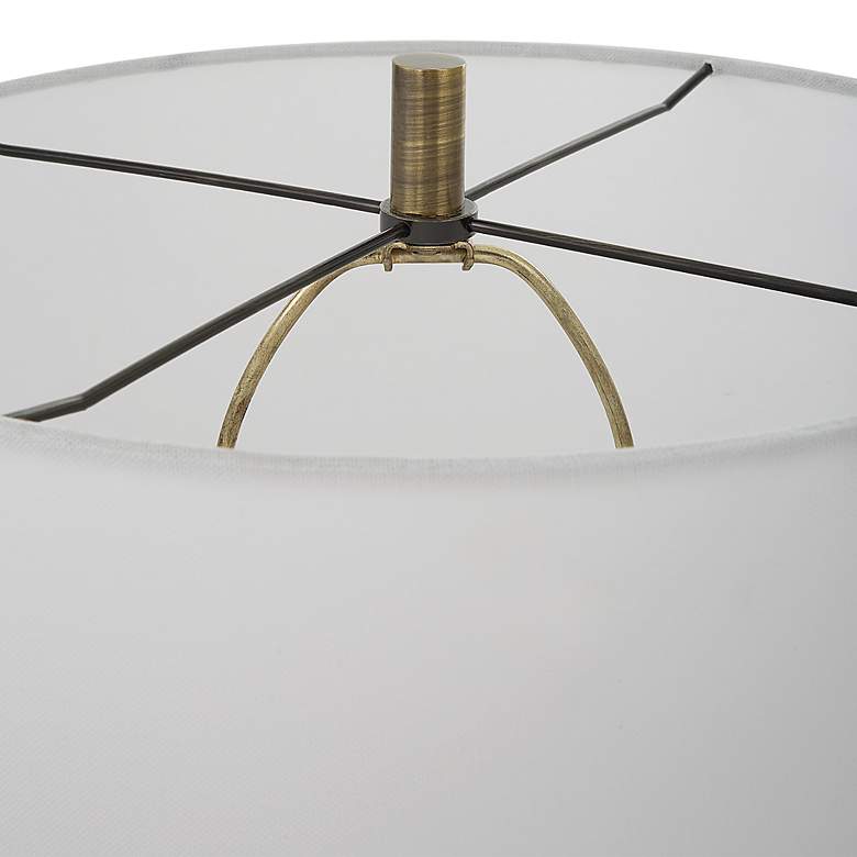Image 7 Uttermost Annora 34" High Modern Textured White Ceramic Table Lamp more views