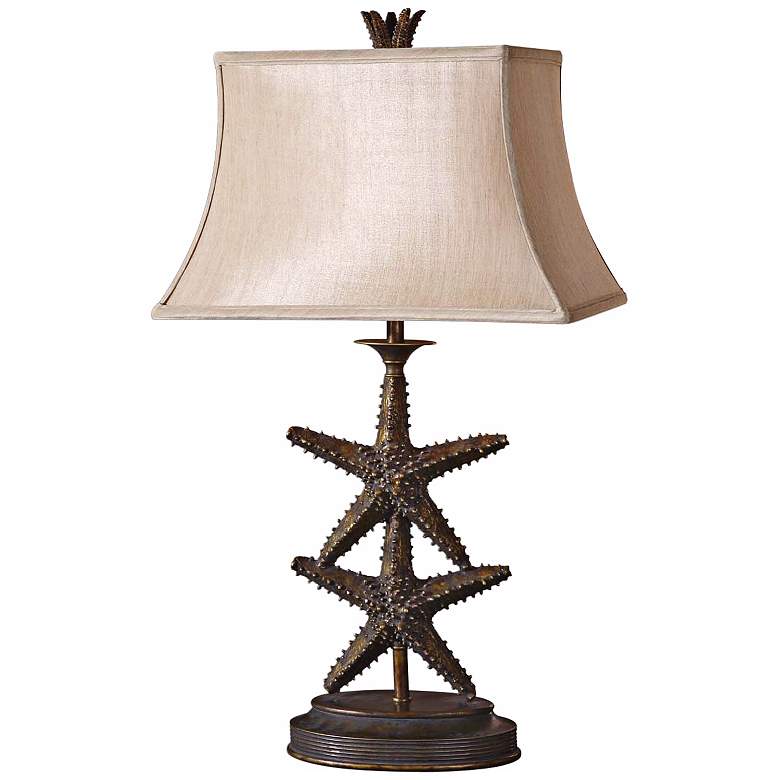 Image 1 Uttermost Antiqued Gold Starfish Table Lamp