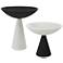 Uttermost Antithesis Black and White Bowls Set of 2