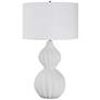 Uttermost Antoinette 27 1/2" High White Marble Gourd Table Lamp