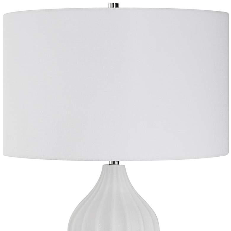 Image 3 Uttermost Antoinette 27 1/2" High White Marble Gourd Table Lamp more views