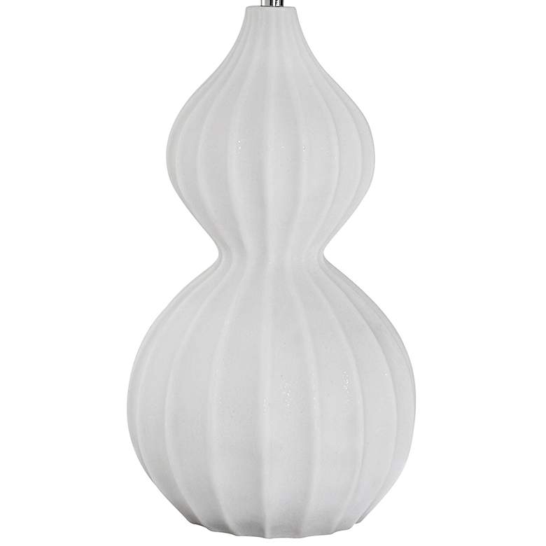 Image 4 Uttermost Antoinette 27 1/2" High White Marble Gourd Table Lamp more views