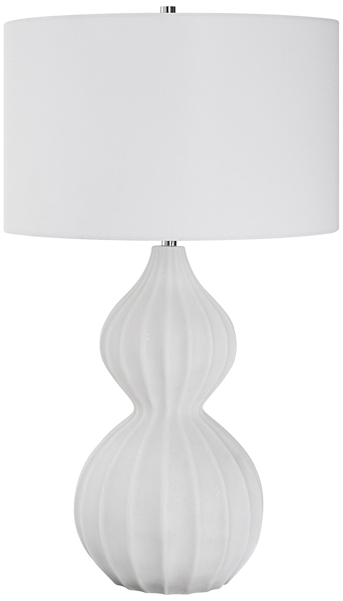 Uttermost Antoinette White Marble Gourd Table Lamp - #225H1