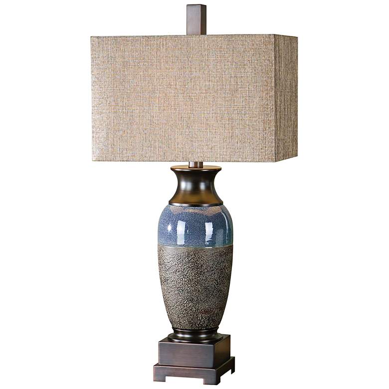 Image 1 Uttermost Antonito Textured Ceramic Urn Table Lamp
