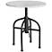 Uttermost Apsel 20"W Black and White Adjustable Accent Table
