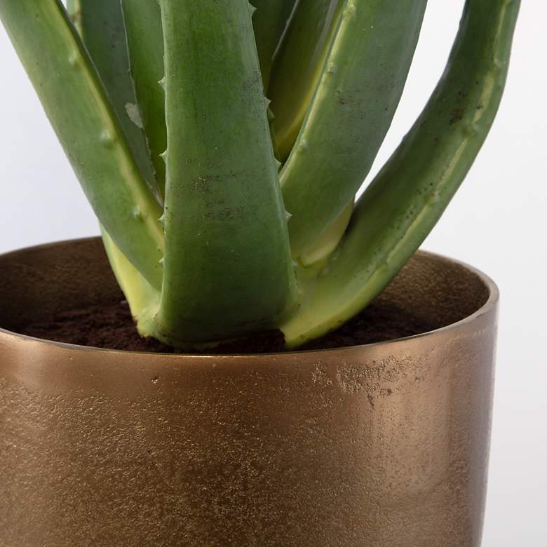 Image 4 Uttermost Arabia 37" High Faux Aloe Plant in Pot more views