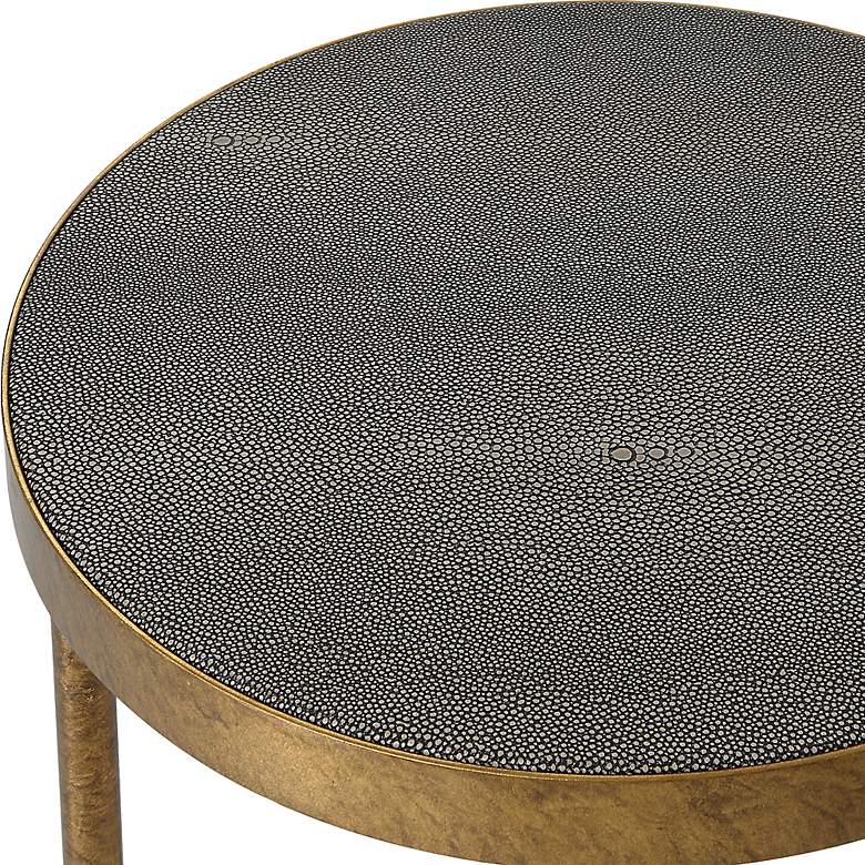 Image 7 Uttermost Aragon 19.5" Wide Gold and Brass Nesting Tables Set of 2 more views