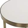 6_Uttermost Aragon Brass Metal and White Top Nesting Table Set of 2 more views
