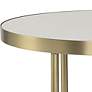 7_Uttermost Aragon Brass Metal and White Top Nesting Table Set of 2 more views