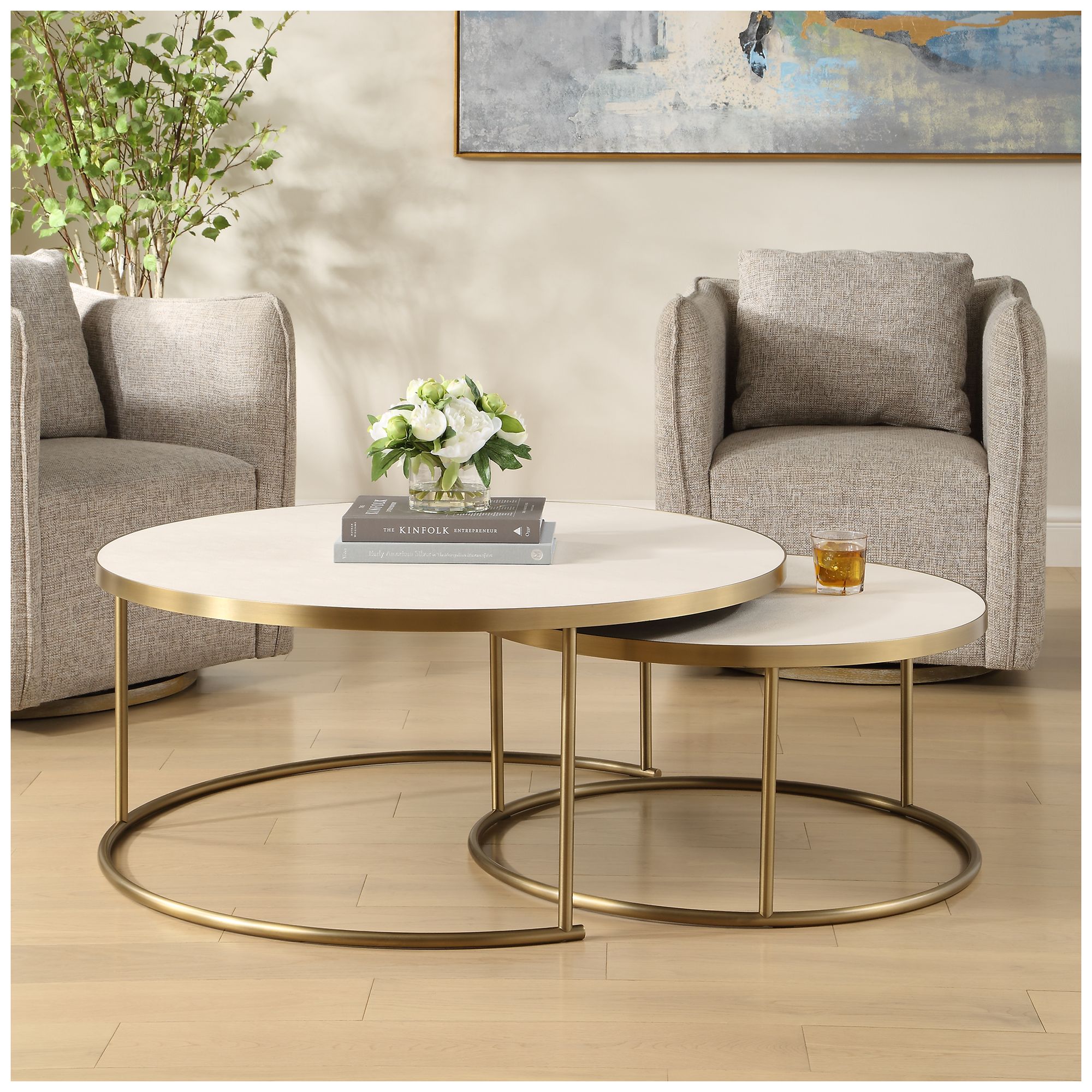 Image 3 Uttermost Aragon Nesting Coffee Table Set more views