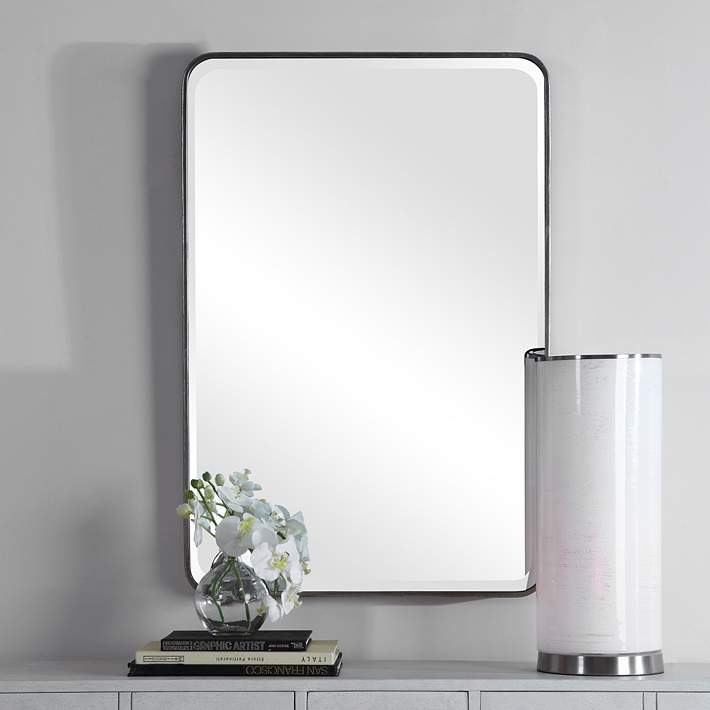 Medium Silver Luxe Mirror, 31.5x43.5 in.