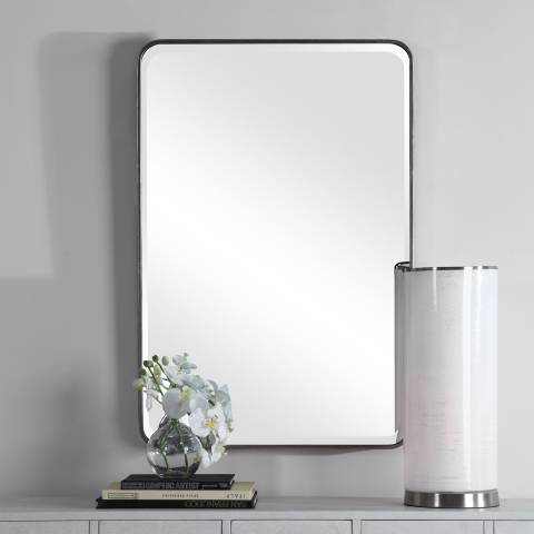 Altwater Antiqued Mirror and Silver Leaf Bathroom Accessories