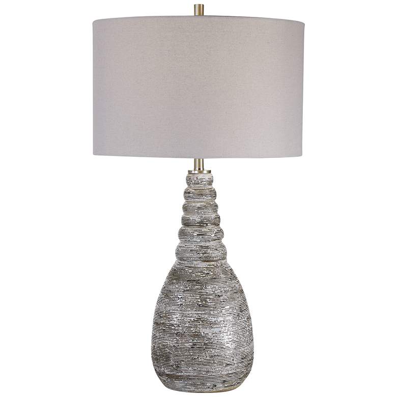 Image 2 Uttermost Arapahoe 29 inch Rust Brown and Light Gray Ceramic Table Lamp