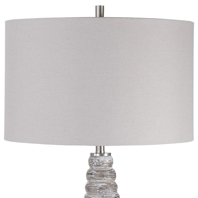 Image 4 Uttermost Arapahoe 29" Rust Brown and Light Gray Ceramic Table Lamp more views