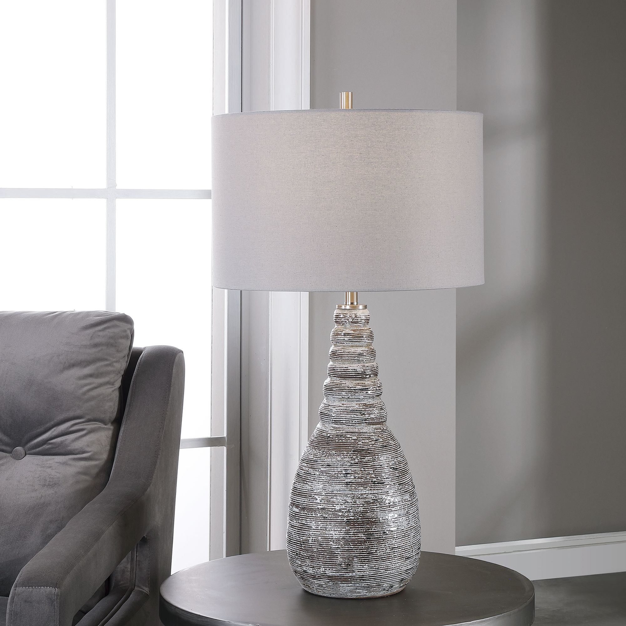 light gray table lamps