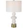 Uttermost Architect 29 1/4" High Ivory Gloss Glaze Ceramic Table Lamp