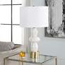 3_Uttermost Architect 29 1/4" High Ivory Gloss Glaze Ceramic Table Lamp more views