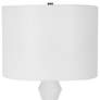 6_Uttermost Architect 29 1/4" High Ivory Gloss Glaze Ceramic Table Lamp more views