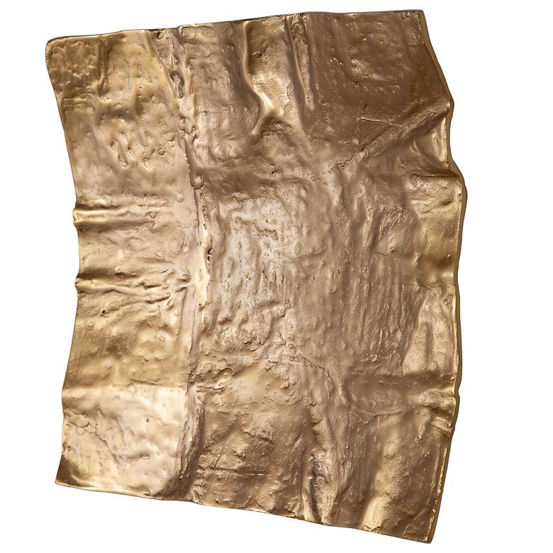 Image 5 Uttermost Archive 19" Square Brass Metal Wall Art more views