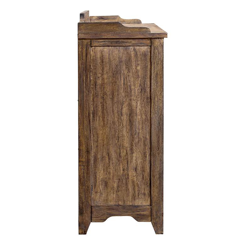 Image 5 Uttermost Ardusin 48" L X 35" H Driftwood Hobby Cupboard more views