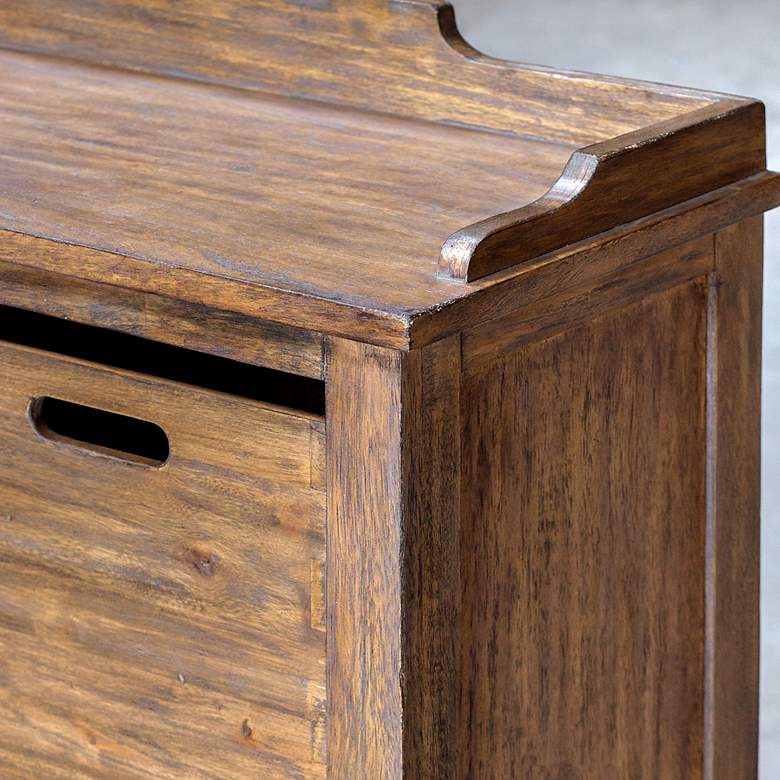 Image 6 Uttermost Ardusin 48" L X 35" H Driftwood Hobby Cupboard more views