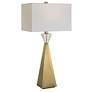 Thumbnail2 of Uttermost Arete Plated Antique Brass and Crystal Table Lamp