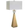 4_Uttermost Arete Plated Antique Brass and Crystal Table Lamp more views