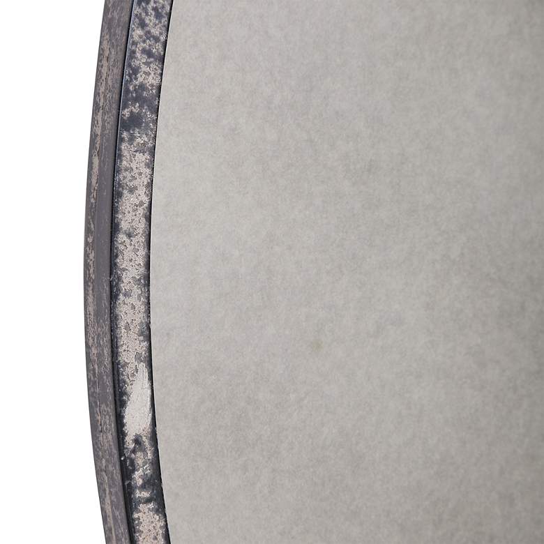 Image 5 Uttermost Argand Aged Black 43" Round Oversized Wall Mirror more views
