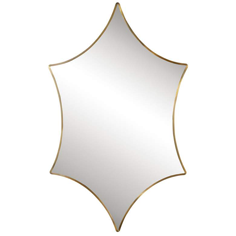 Image 2 Uttermost Aries Brushed Gold 31" x 51" Wall Mirror
