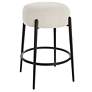 2_Uttermost Arles 26" White Faux Shearling Counter Stool