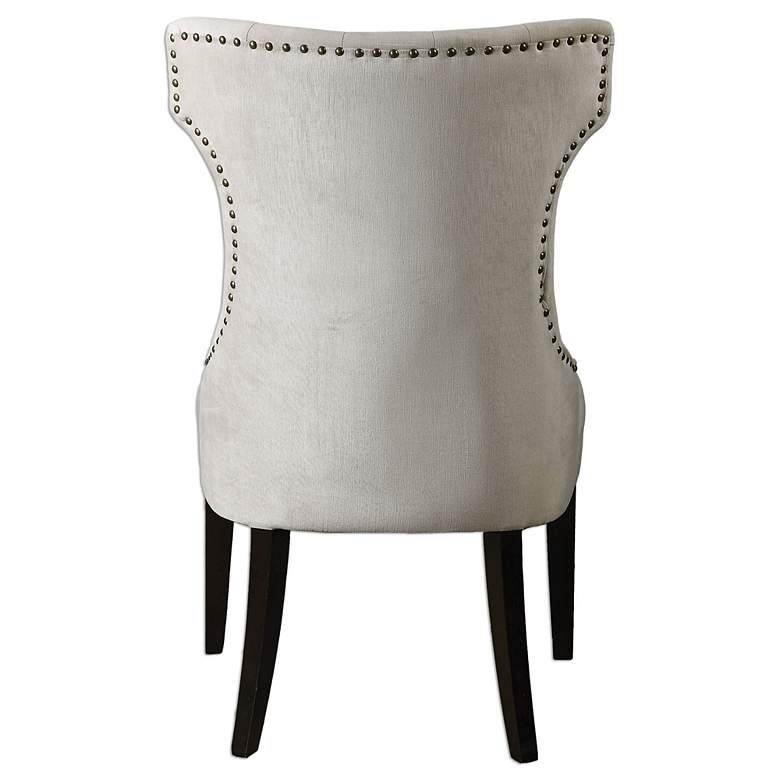 Image 5 Uttermost Arlette 26" Wide Beige Gray Tufted Wing Chair more views