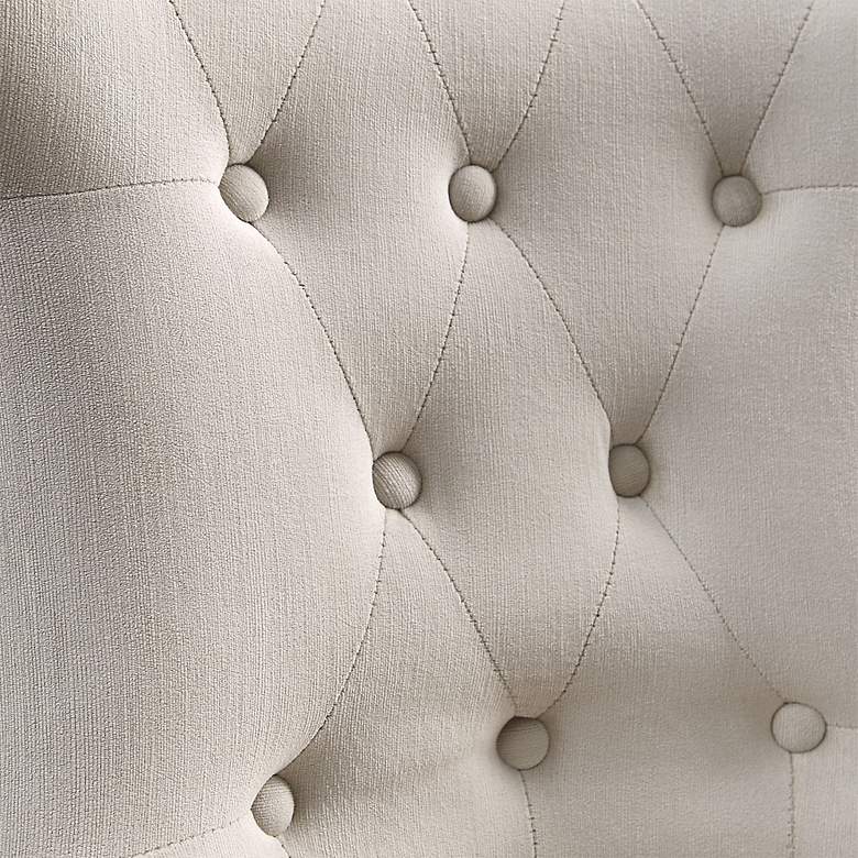 Image 6 Uttermost Arlette 26" Wide Beige Gray Tufted Wing Chair more views