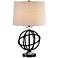 Uttermost Armilla Gloss Black with Gold Tipping Table Lamp