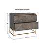Uttermost Armistead 33"W Dark Walnut 2-Drawer Accent Chest in scene