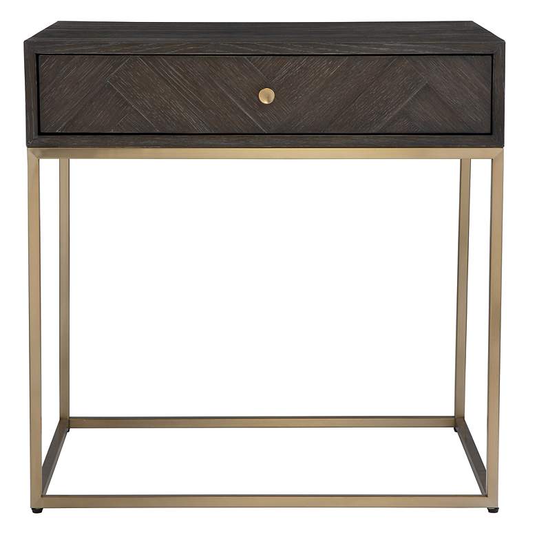 Image 2 Uttermost Armistead Dark Walnut 1-Drawer Accent Table