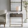 1_Uttermost Armistead Dark Walnut 1-Drawer Accent Table