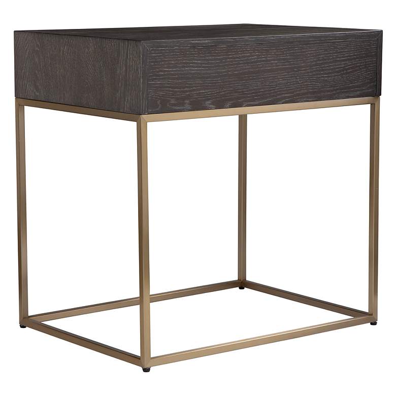 Image 4 Uttermost Armistead Dark Walnut 1-Drawer Accent Table more views