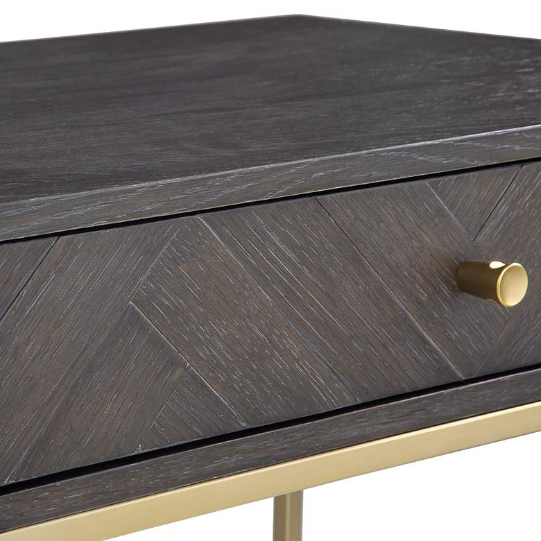 Image 5 Uttermost Armistead Dark Walnut 1-Drawer Accent Table more views