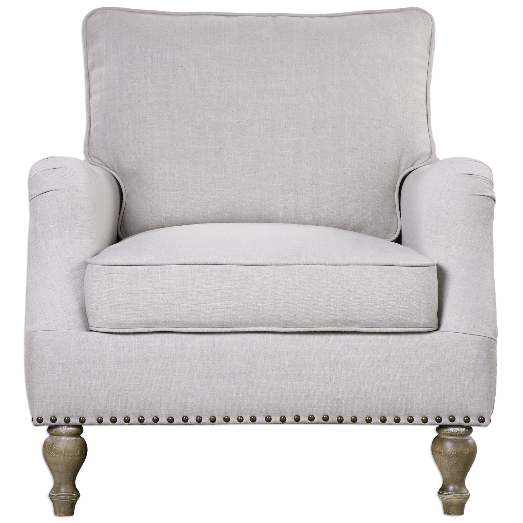 Image 4 Uttermost Armstead White Armchair more views