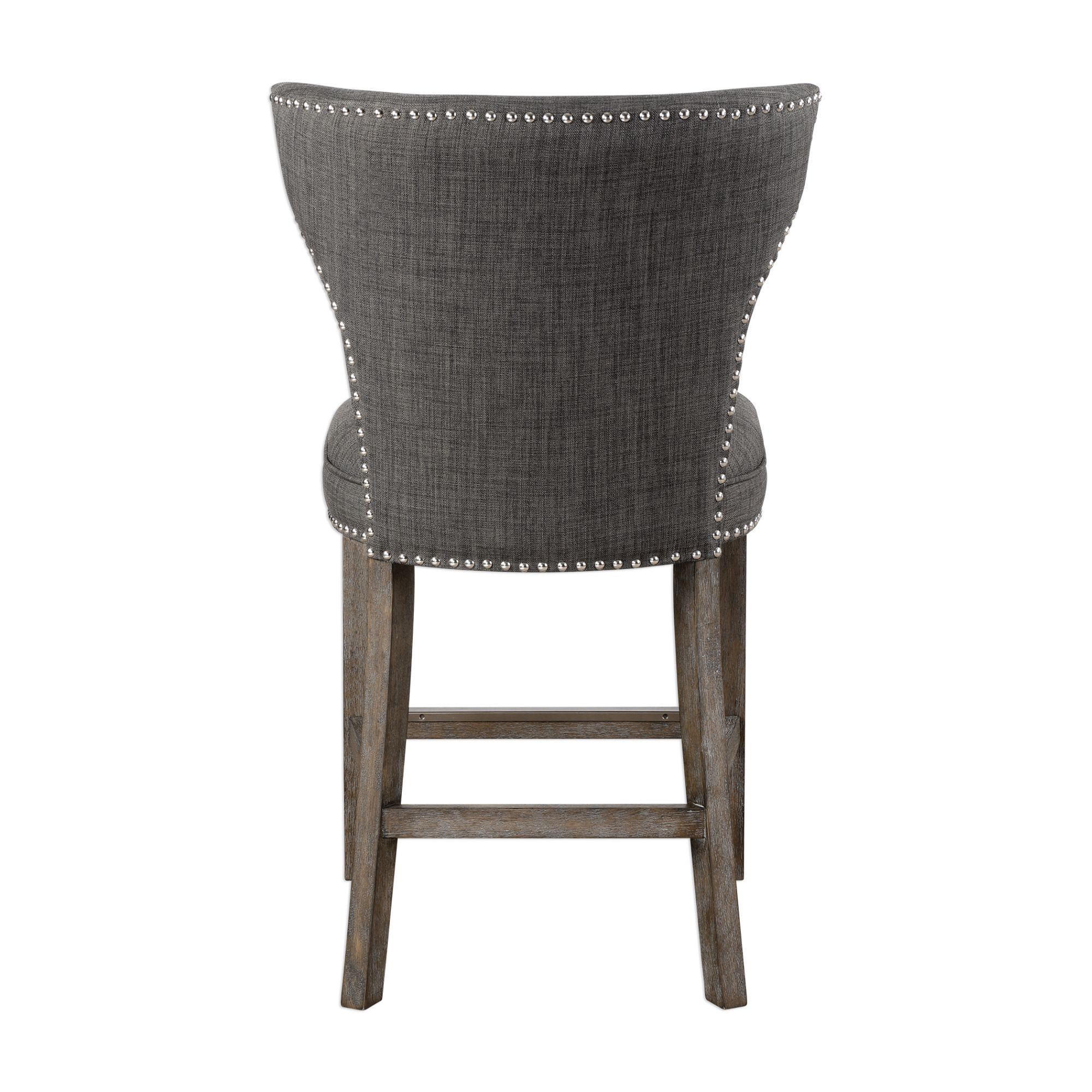 Image 5 Uttermost Arnaud 25-in Charcoal Gray Counter Stool more views