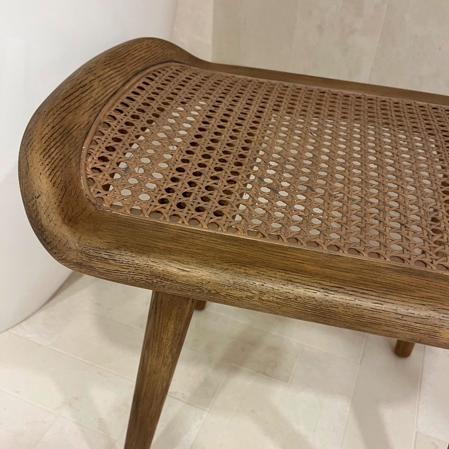 Image 5 Uttermost Arne 22" Wide Rustic Modern Dry Oak Wood Modern Small Bench more views