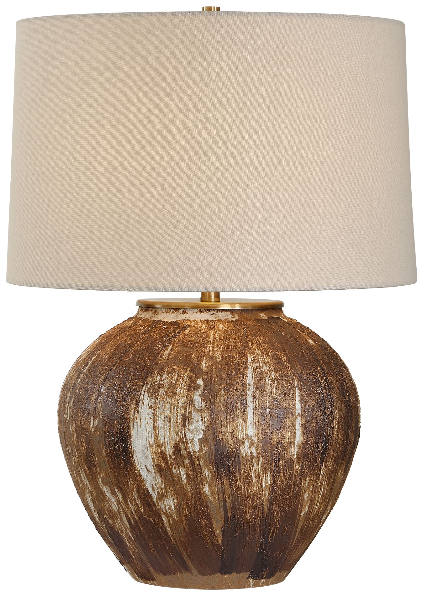 Image 2 Uttermost Arnold 22 1/2" Rust Brown Ceramic Table Lamp