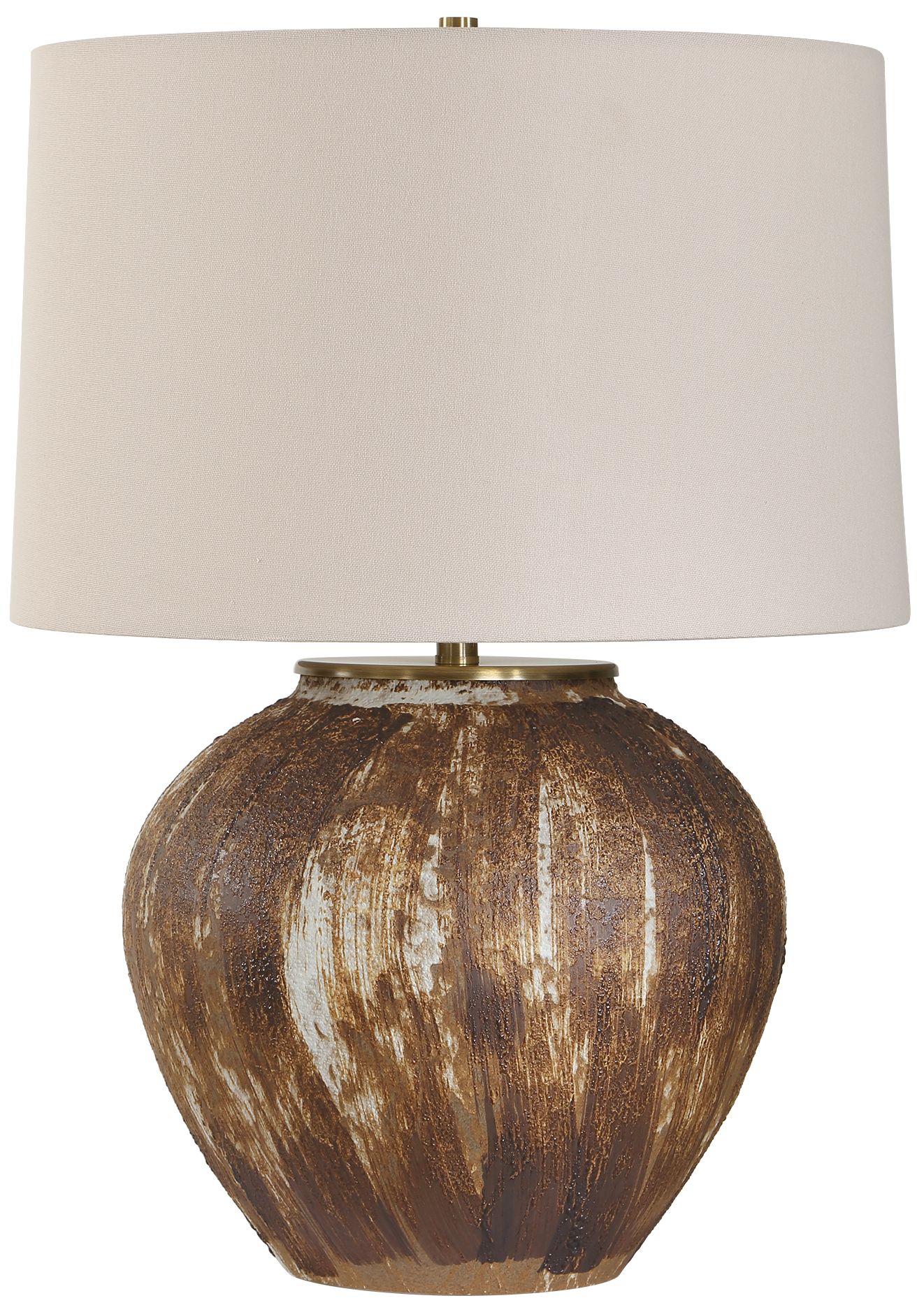 Image 4 Uttermost Arnold 22 1/2" Rust Brown Ceramic Table Lamp more views