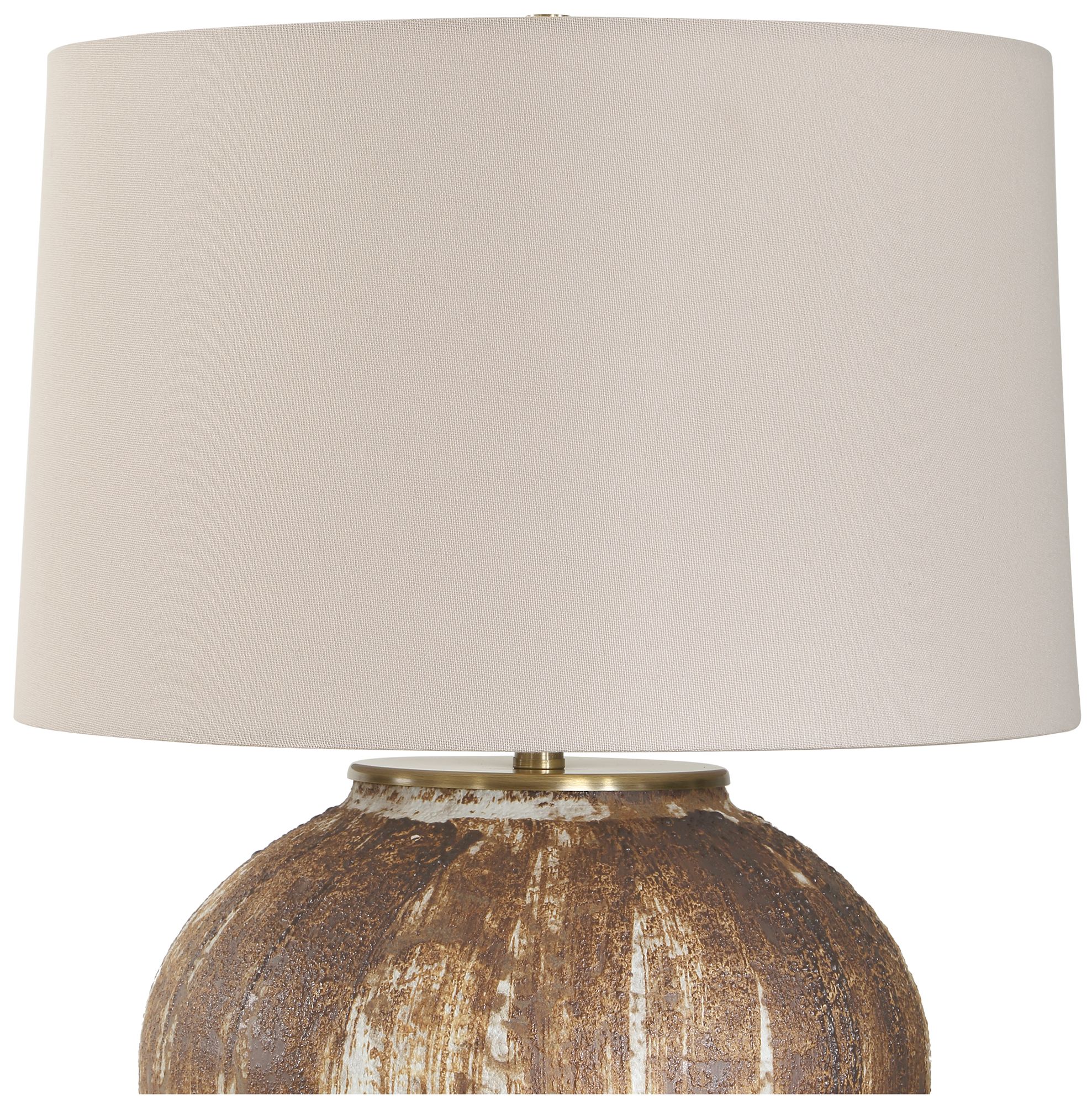 Image 6 Uttermost Arnold 22 1/2" Rust Brown Ceramic Table Lamp more views