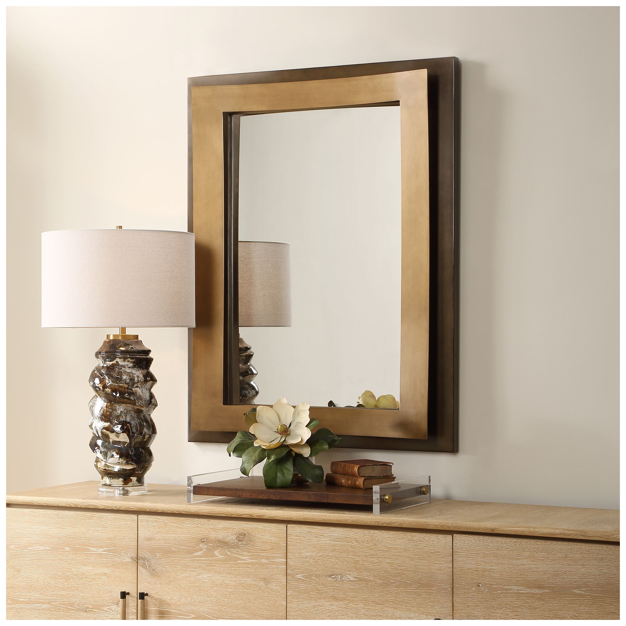 Image 3 Uttermost Around The Bend 35 3/8" x 44 7/8" Wall Mirror more views