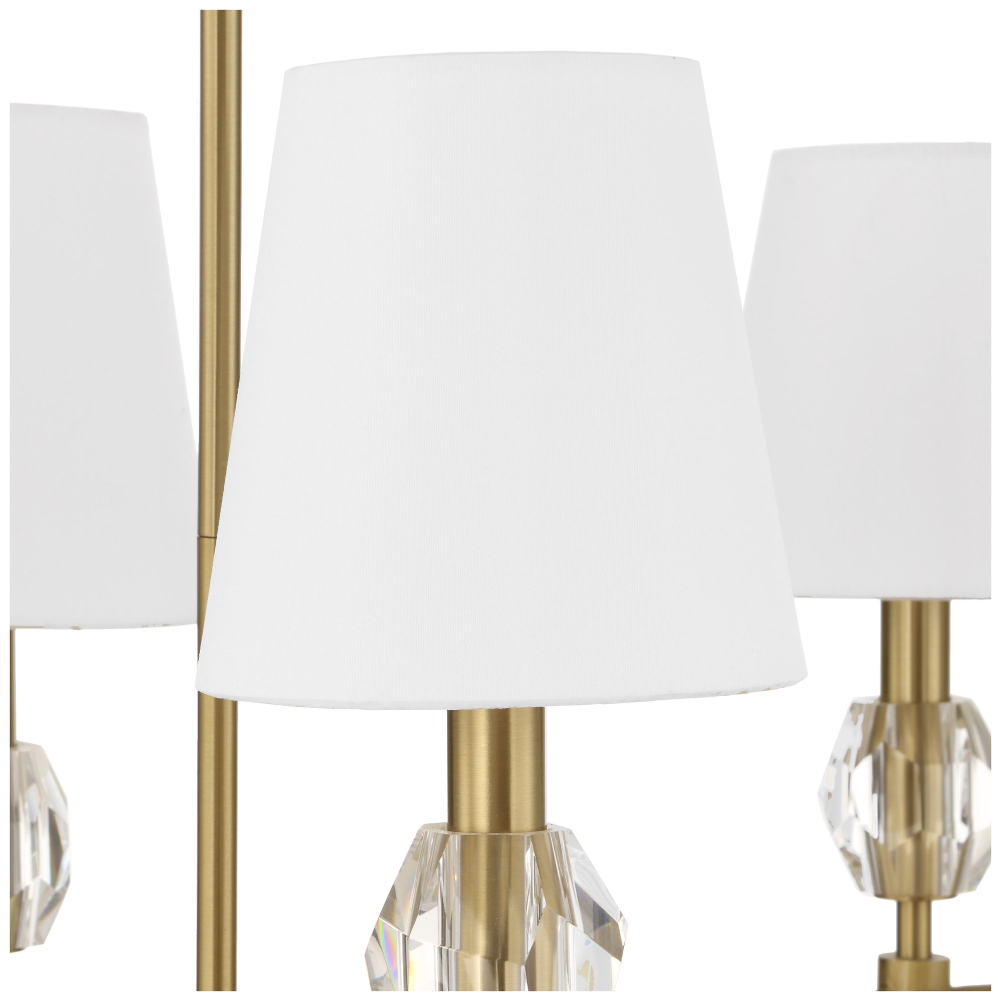 Image 7 Uttermost Arques 48" Wide Brass 8-Light  Linear Chandelier more views