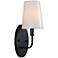 Uttermost Articulo 13" High Textured Soft Black Wall Sconce