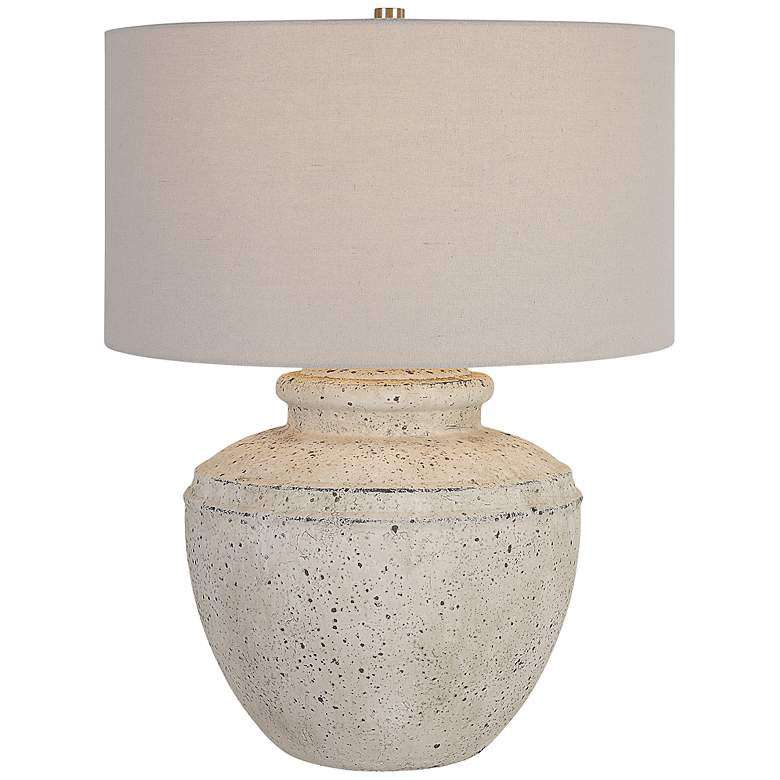 Image 2 Uttermost Artifact 24 1/2" High Aged Stone Ceramic Table Lamp